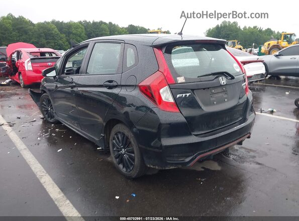 3HGGK5H60JM706612 2018 HONDA FIT Black Հետևի ձախ