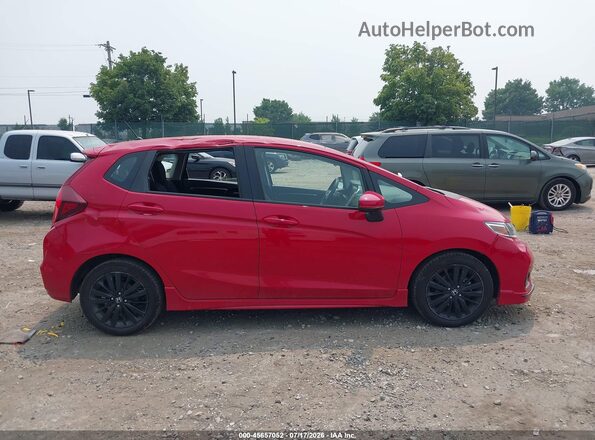 3HGGK5H63JM720746 2018 HONDA FIT Red Widok wnętrza z tyłu