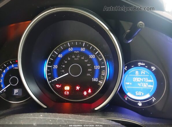 3HGGK5H63LM731328 2020 HONDA FIT Черный Вид задних сидений