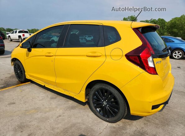 3HGGK5H64JM722196 2018 HONDA FIT Yellow Tył lewy