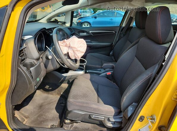 3HGGK5H64JM722196 2018 HONDA FIT Yellow Widok wnętrza z przodu