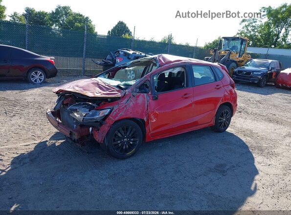 3HGGK5H66JM717517 2018 HONDA FIT Red Przód lewy
