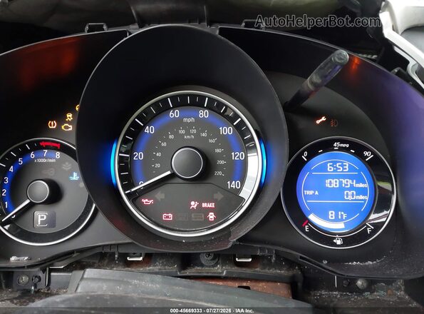 3HGGK5H66JM717517 2018 HONDA FIT Red Widok tylnych siedzeń