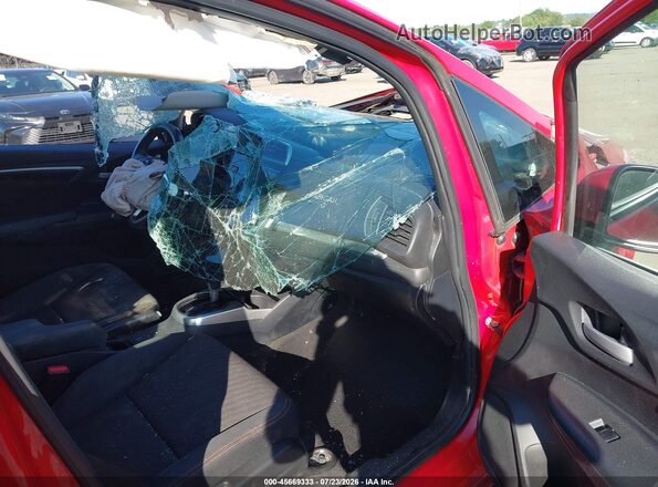 3HGGK5H66JM717517 2018 HONDA FIT Red Widok wnętrza z przodu