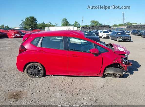 3HGGK5H66JM717517 2018 HONDA FIT Red Widok wnętrza z tyłu