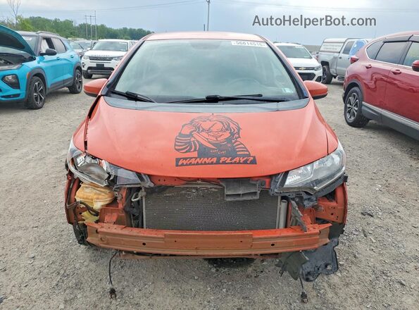 3HGGK5H6XJM712059 2018 HONDA FIT Orange Front view