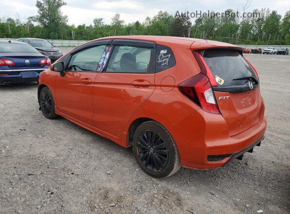 3HGGK5H6XJM712059 2018 HONDA FIT Orange Rear left