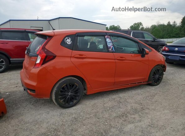 3HGGK5H6XJM712059 2018 HONDA FIT Orange Rear right