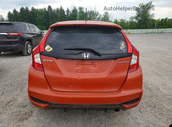 3HGGK5H6XJM712059 2018 HONDA FIT Orange Rear view