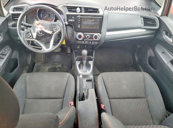 3HGGK5H6XJM712059 2018 HONDA FIT Orange Dashboard view