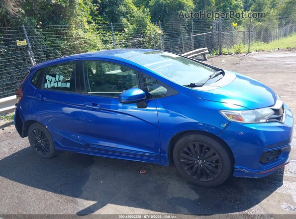 3HGGK5H6XJM724809 2018 HONDA FIT Blue Սալոնի հետևի տեսք