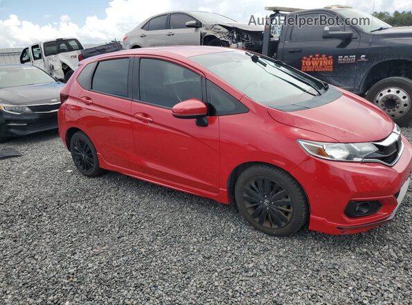 3HGGK5H78JM730147 2018 HONDA FIT Red Front right