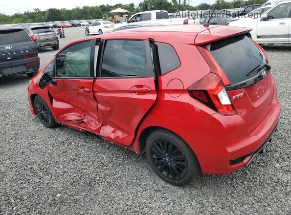 3HGGK5H78JM730147 2018 HONDA FIT Red Rear left
