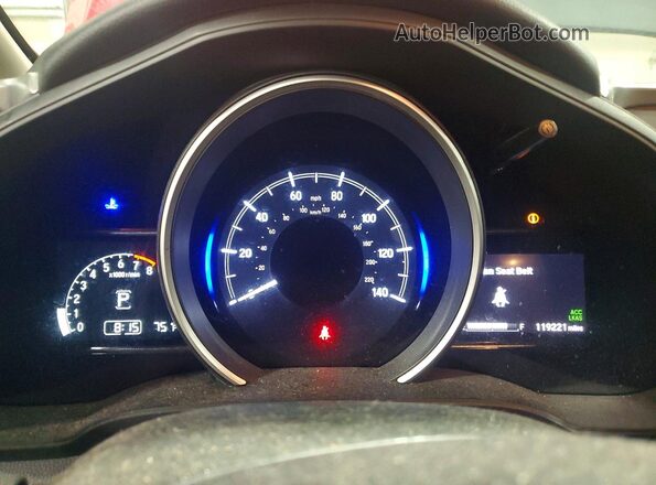 3HGGK5H81JM711142 2018 HONDA FIT Red Вид щитка приладів