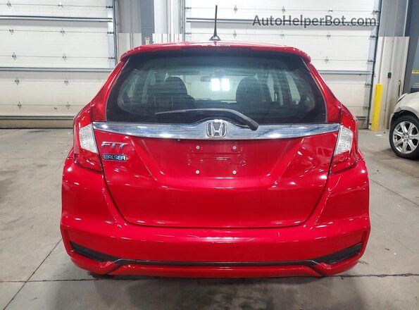 3HGGK5H81JM711142 2018 HONDA FIT Red Вид ззаду
