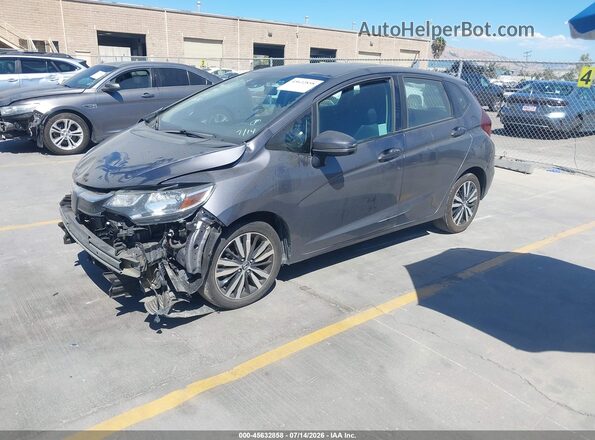 3HGGK5H82KM740196 2019 HONDA FIT Gray წინა მარცხენა ხედი სამი მეოთხედიდან