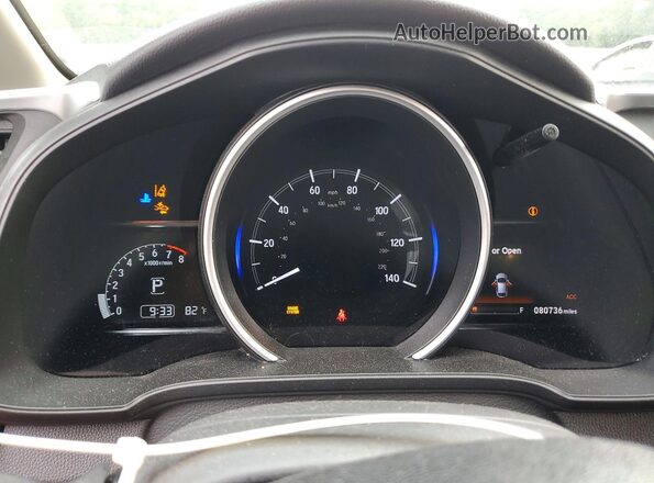 3HGGK5H83JM717346 2018 HONDA FIT Red Vista del cuadro de instrumentos