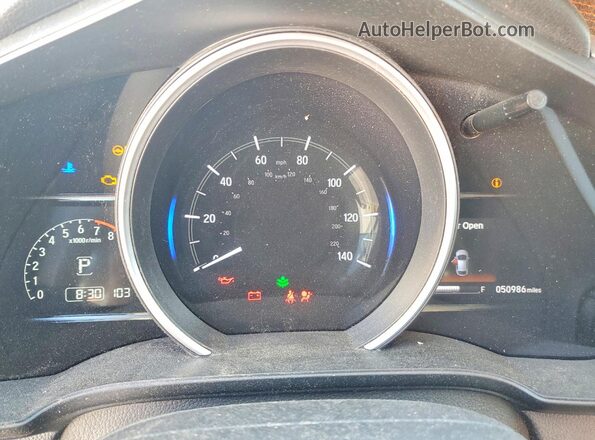 3HGGK5H83LM724543 2020 HONDA FIT Синий Вид щитка приборов