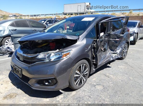 3HGGK5H87KM729498 2019 HONDA FIT Gray Передня ліва чверть