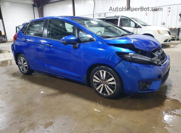 3HGGK5H88GM705167 2016 HONDA FIT Синий Передняя правая четверть