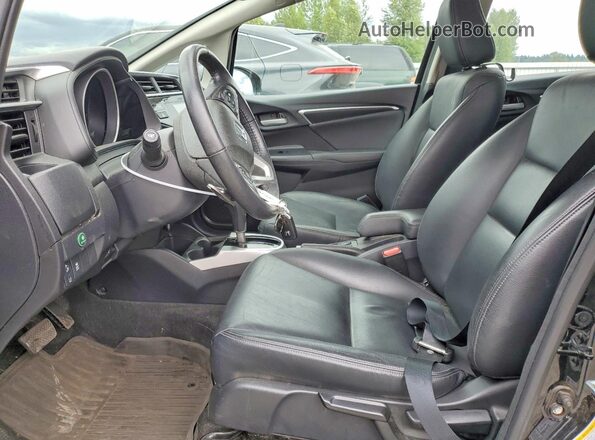 3HGGK5H98LM717449 2020 HONDA FIT Black Front interior view
