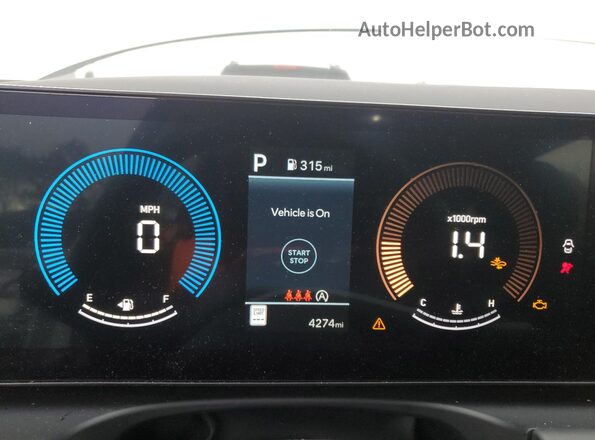 3KMJACDE2SE021173 2025 HYUNDAI TUCSON White Instrument cluster view
