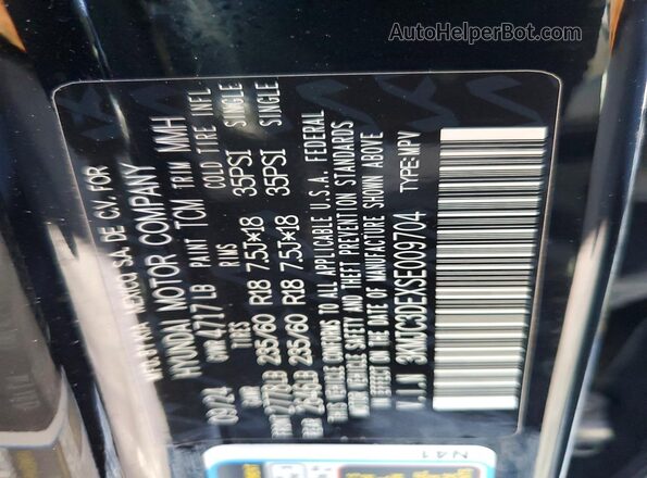 3KMJC3DEXSE009704 2025 HYUNDAI TUCSON Black 360 interior view