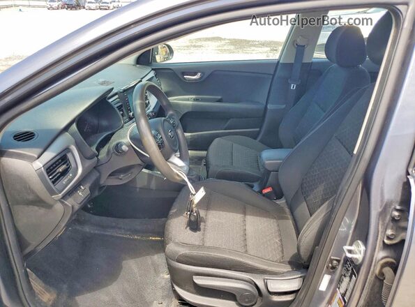 3KPA24AB1KE204841 2019 KIA RIO Gray წინა სალონის ხედი