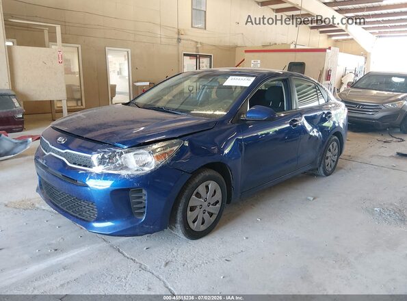 3KPA24AB2KE200474 2019 KIA RIO Blue Przód lewy