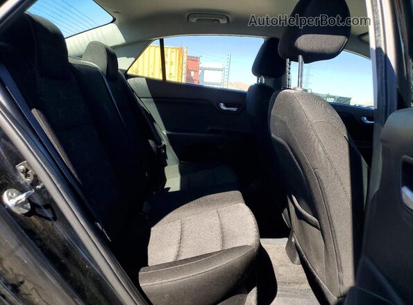 3KPA24AB3KE241325 2019 KIA RIO Black უკანა სავარძლების ხედი