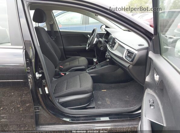 3KPA24AB6KE252092 2019 KIA RIO Black წინა სალონის ხედი