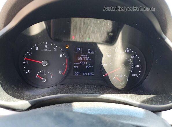 3KPA24AB7KE242526 2019 KIA RIO Черный Вид щитка приборов