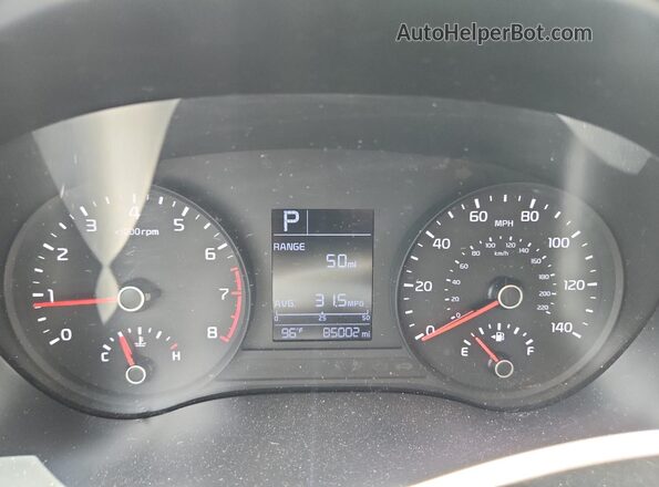 3KPA24AB8JE071817 2018 KIA RIO Black Widok zestawu wskaźników