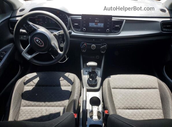 3KPA24AB8KE203735 2019 KIA RIO Черный Вид панели приборов