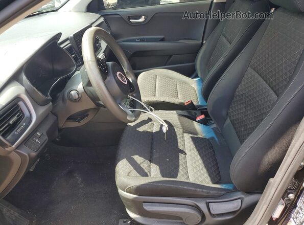 3KPA24AB8KE203735 2019 KIA RIO Черный Вид салона спереди