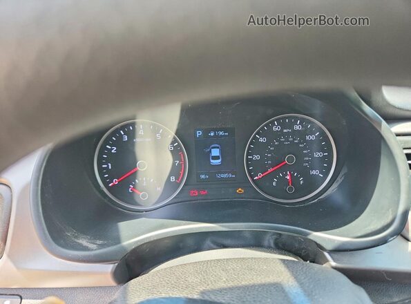 3KPA24AB8KE217571 2019 KIA RIO White Instrument cluster view