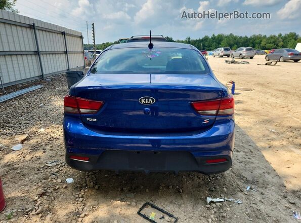 3KPA24AB9JE058767 2018 KIA RIO Blue Вид ззаду