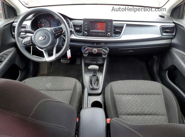 3KPA24AB9KE172818 2019 KIA RIO Red Առջևի վահանակի տեսք