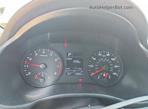 3KPA24ABXJE047535 2018 KIA RIO Silver ხელსაწყოთა პანელის ხედი