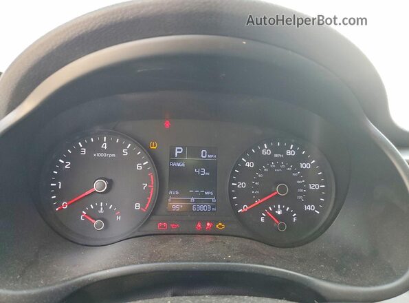 3KPA24AD0LE295765 2020 KIA RIO Gray Սարքավորումների վահանակի տեսք