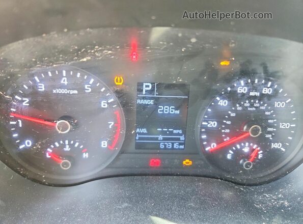 3KPA24AD0LE302861 2020 KIA RIO Silver Vista del cuadro de instrumentos