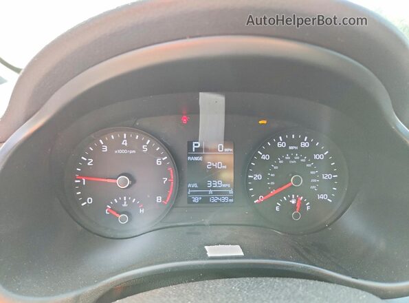 3KPA24AD0ME378954 2021 KIA RIO White ხელსაწყოთა პანელის ხედი