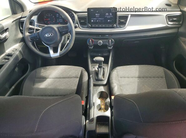 3KPA24AD0ME392062 2021 KIA RIO White Առջևի վահանակի տեսք