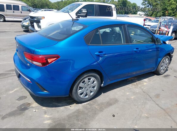 3KPA24AD0ME430485 2021 KIA RIO Синий Задняя правая четверть