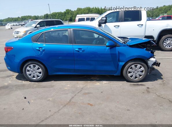 3KPA24AD0ME430485 2021 KIA RIO Синий Вид задней части салона