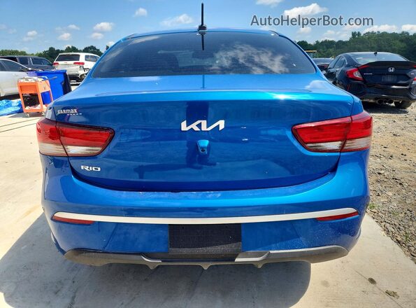 3KPA24AD0PE612580 2023 KIA RIO Blue Вид ззаду