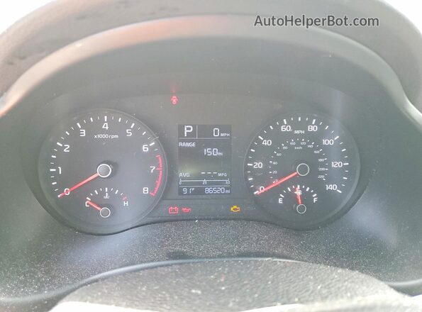 3KPA24AD1LE311780 2020 KIA RIO Red Սարքավորումների վահանակի տեսք