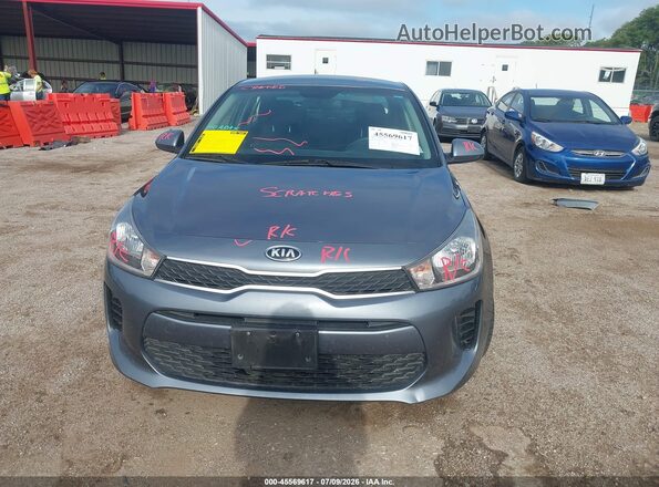 3KPA24AD1LE334038 2020 KIA RIO Light Blue Вид задньої частини салону