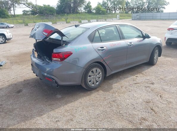 3KPA24AD1LE334038 2020 KIA RIO Light Blue Задня права чверть