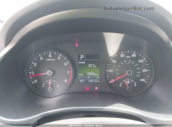 3KPA24AD1ME372547 2021 KIA RIO White Вид задніх сидінь